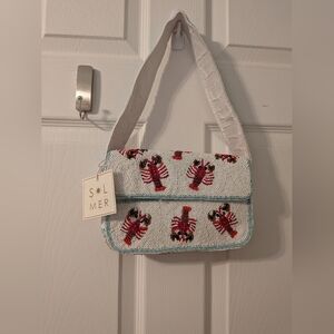 Viral NWT Sol Mer Lobster Beaded Bag